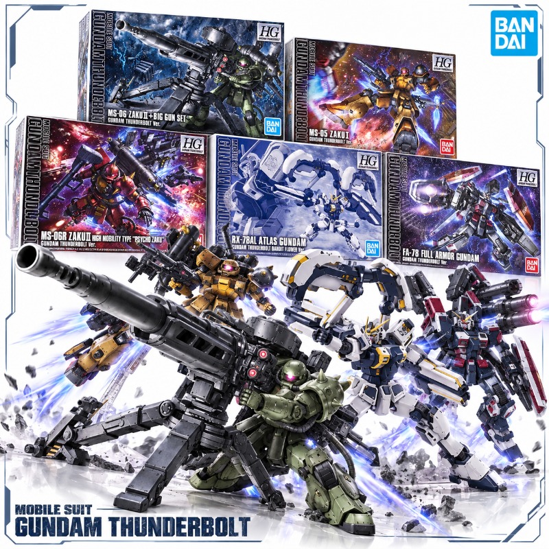 Bandai Model Gundam Hg - Оригинальная модель Gundam HG 1/144 Thunderbolt