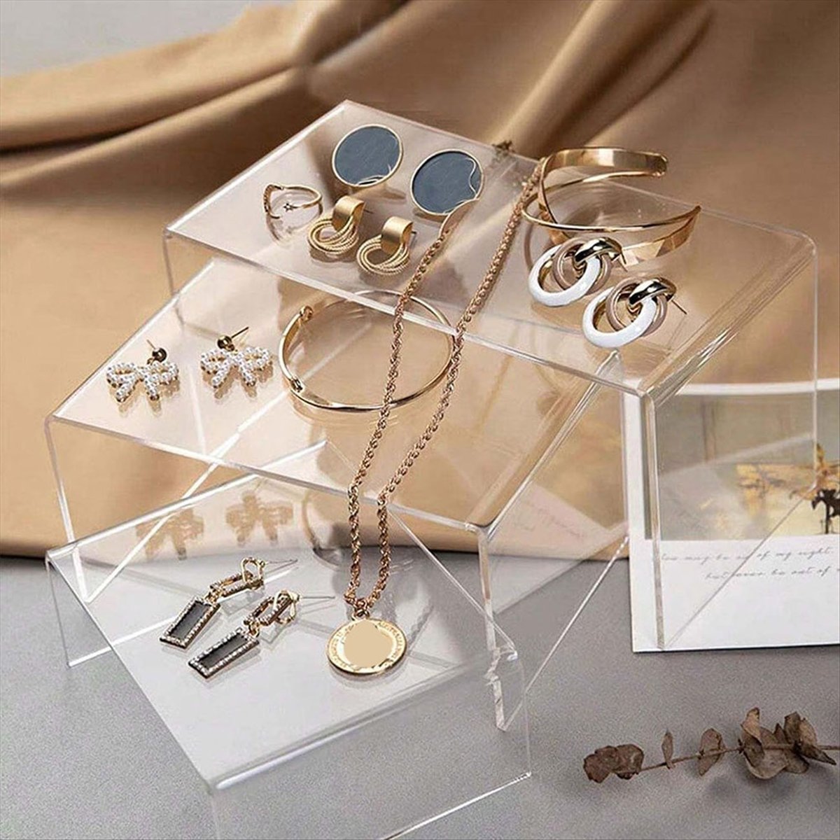 8 шт. 2 комплекта небольших ак – обзор и цена Display Risers Set