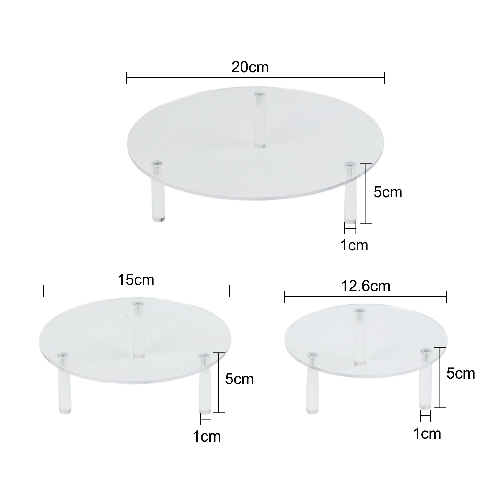 Набор из 3-х прозрачных акрило – обзор и цена Display Risers Set